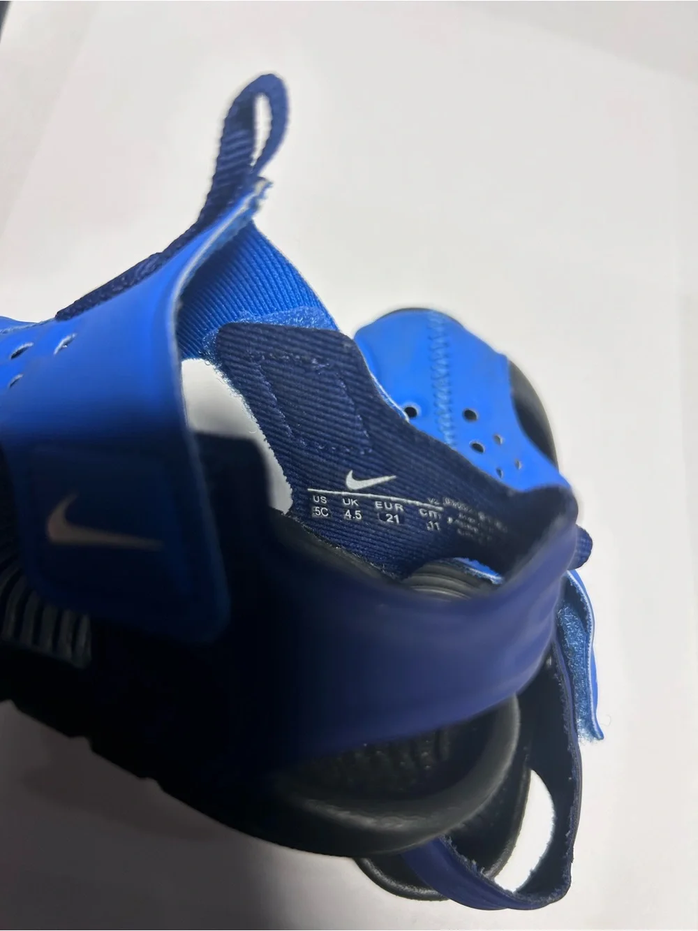 Nike Sunray Protect 2 Toddler Sandals Size 5C Signal Blue Black 943827-403